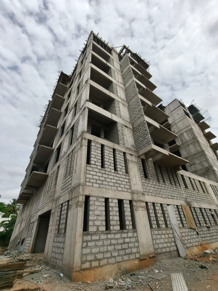 Blockwork on the lower floors, 9 July 2026