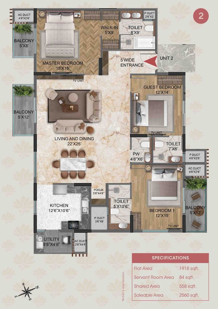 Retreat floor plan