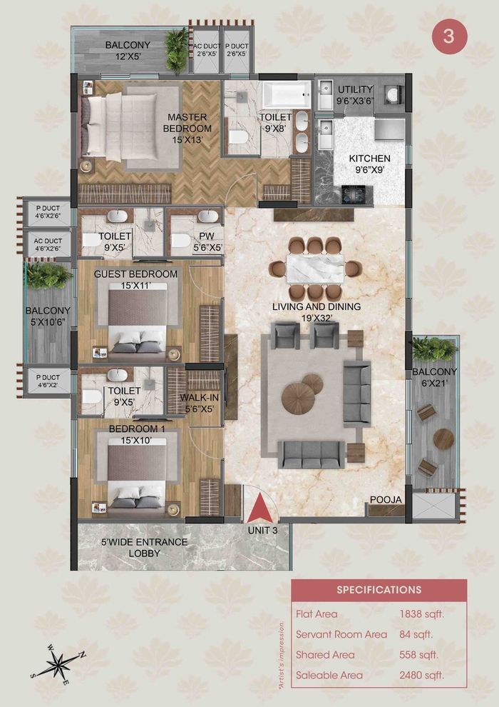 Serenity floor plan