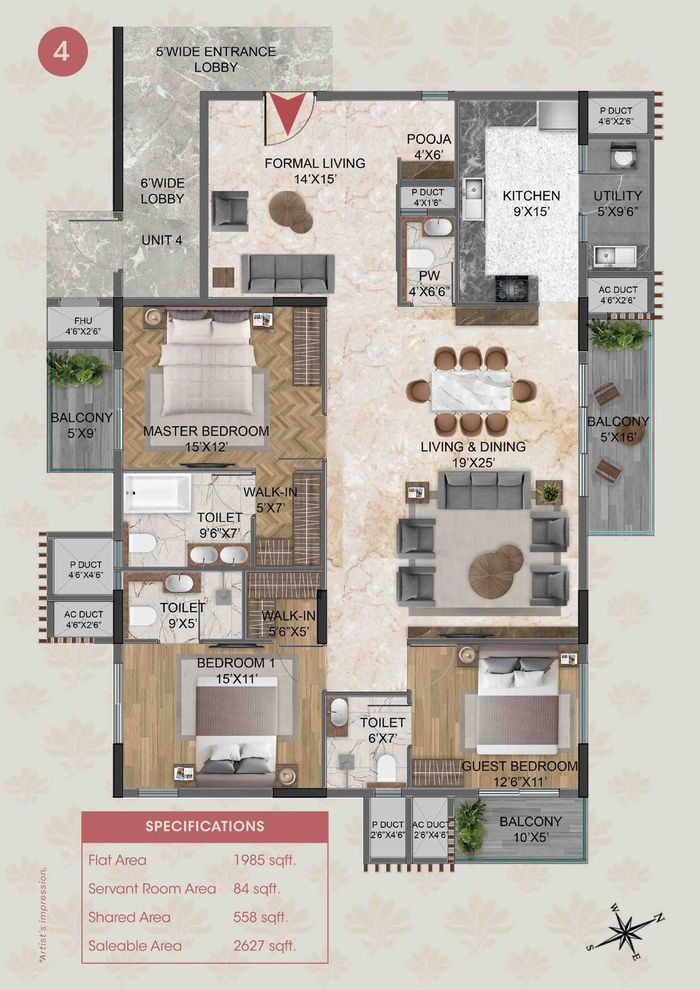 Tranquility floor plan